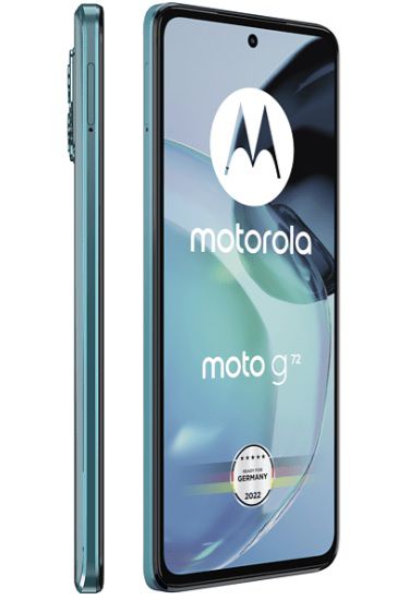 MOTOROLA Moto g72 Dual SIM mit 128GB in Polar Blue für 235€ (statt 280€)