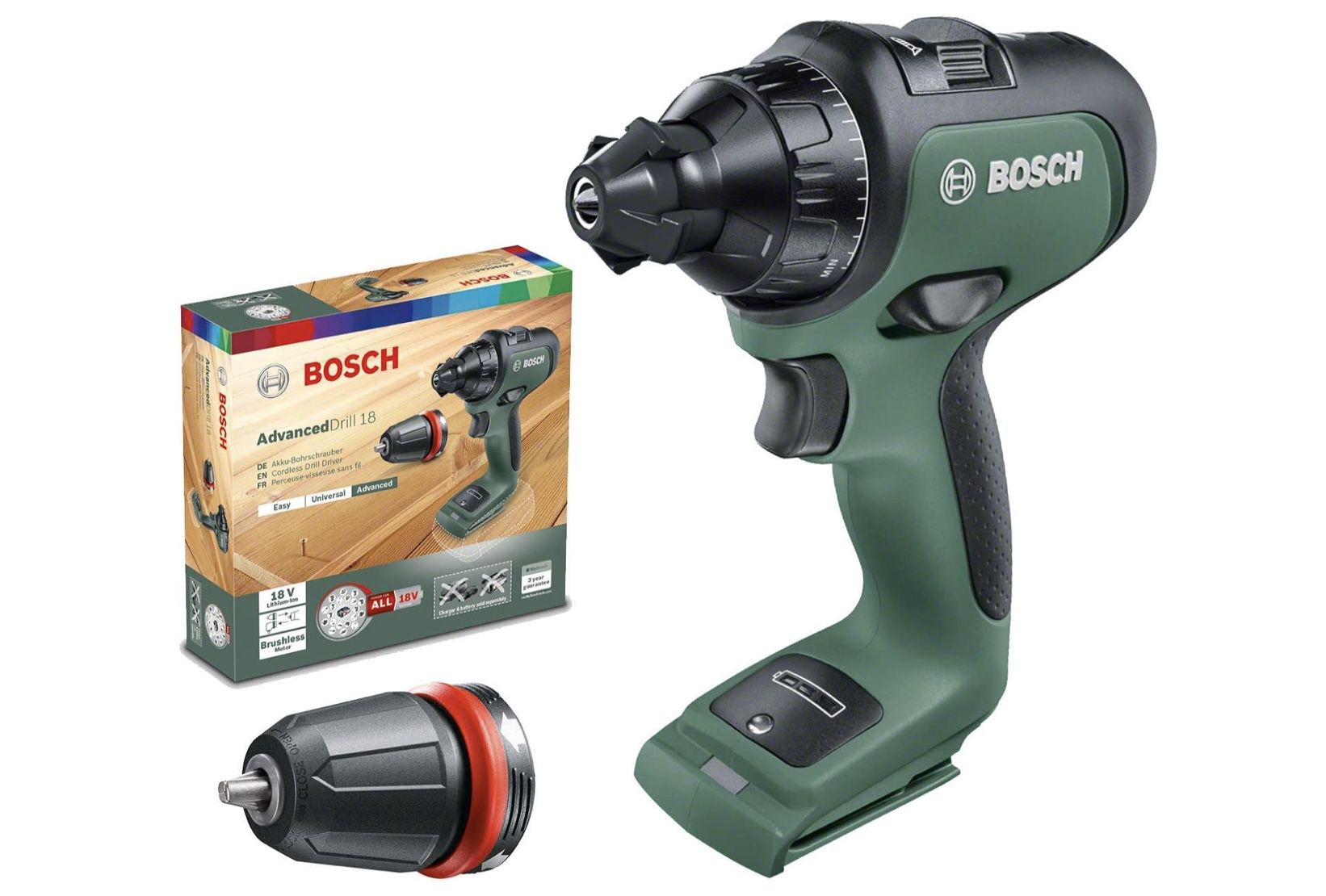 Bosch Akkuschrauber AdvancedDrill 18 ab 31€ (statt 54€)