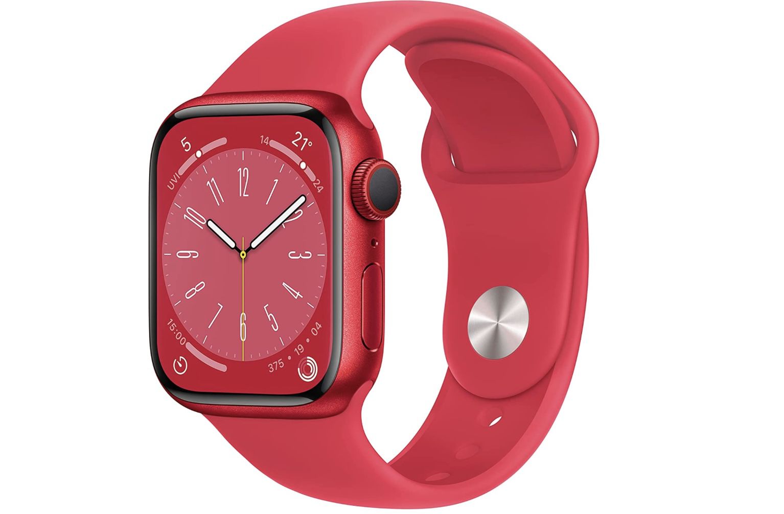 Apple Watch Series 8 (LTE, 45mm) Smartwatch in Product(RED) für 329€ (statt 419€)