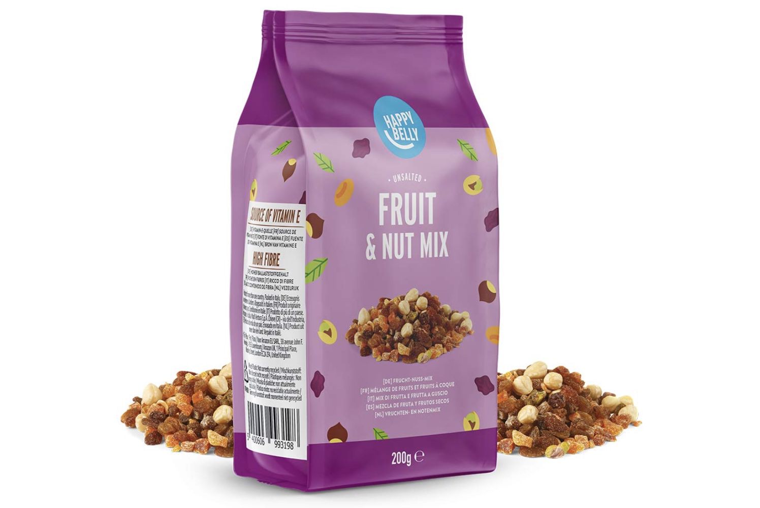 4 x 200g Amazon Happy Belly   Frucht Nuss Mix für 7,84€ (statt 12€)   Prime Sparabo