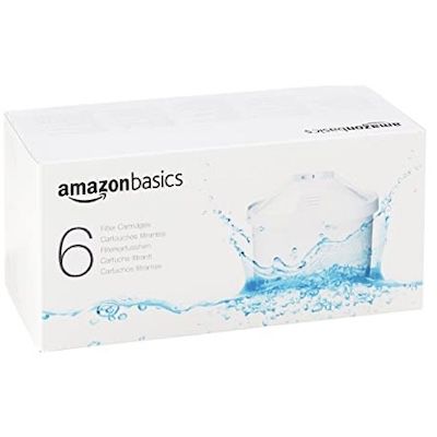 Amazon Basics &#8211; Box mit 6 Filterkaraffenkartuschen ab 15,86€ (statt 25€) &#8211; Prime Sparabo