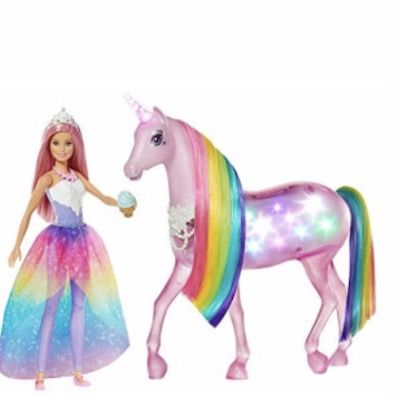 Barbie GWM78 &#8211; Dreamtopia Magisches Zauberlicht Einhorn für 47,59€ (statt 69€)