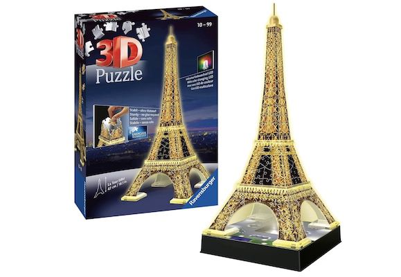 Ravensburger 3D Puzzle 12579   Eiffelturm in Paris bei Nacht für 16,76€ (statt 28€)   Prime