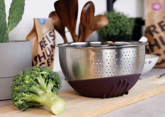 Reishunger Reis Waschschüssel aus Edelstahl  für 16,99€ (statt 20€)   Prime