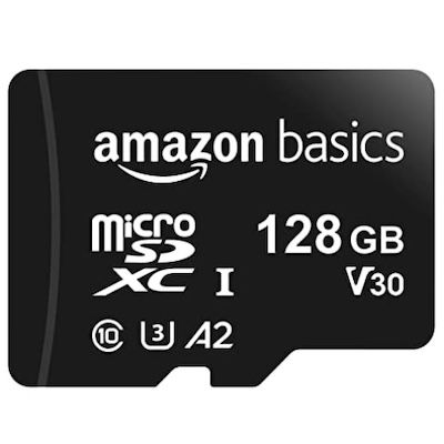 Amazon Basics &#8211; 128GB-MicroSDXC mit SD-Adapter für 12,79€ (statt 16€) &#8211; Prime