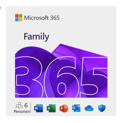 Microsoft 365 Family Jahresabonnement 👨‍💻 6 Nutzer für 69,30€ (statt 95€) – Freischaltcode