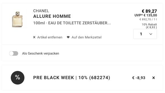 🧨 Chanel Allure Homme 🌸 100ml Herren Eau de Toilette für 80,34€ (statt 131€) 🧨 Chanel Allure Homme 🌸 100ml Herren Eau de Toilette für 80,34€ (statt 131€)