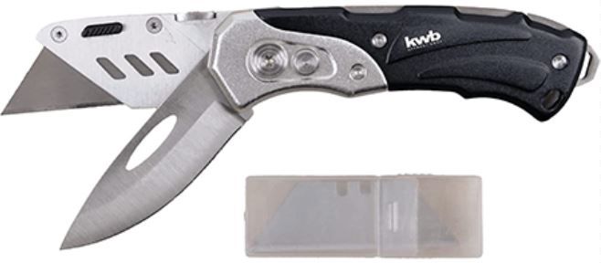 kwb Klappbares Universal Messer inkl. Cutter Messer für 10€ (statt 15€)   Prime