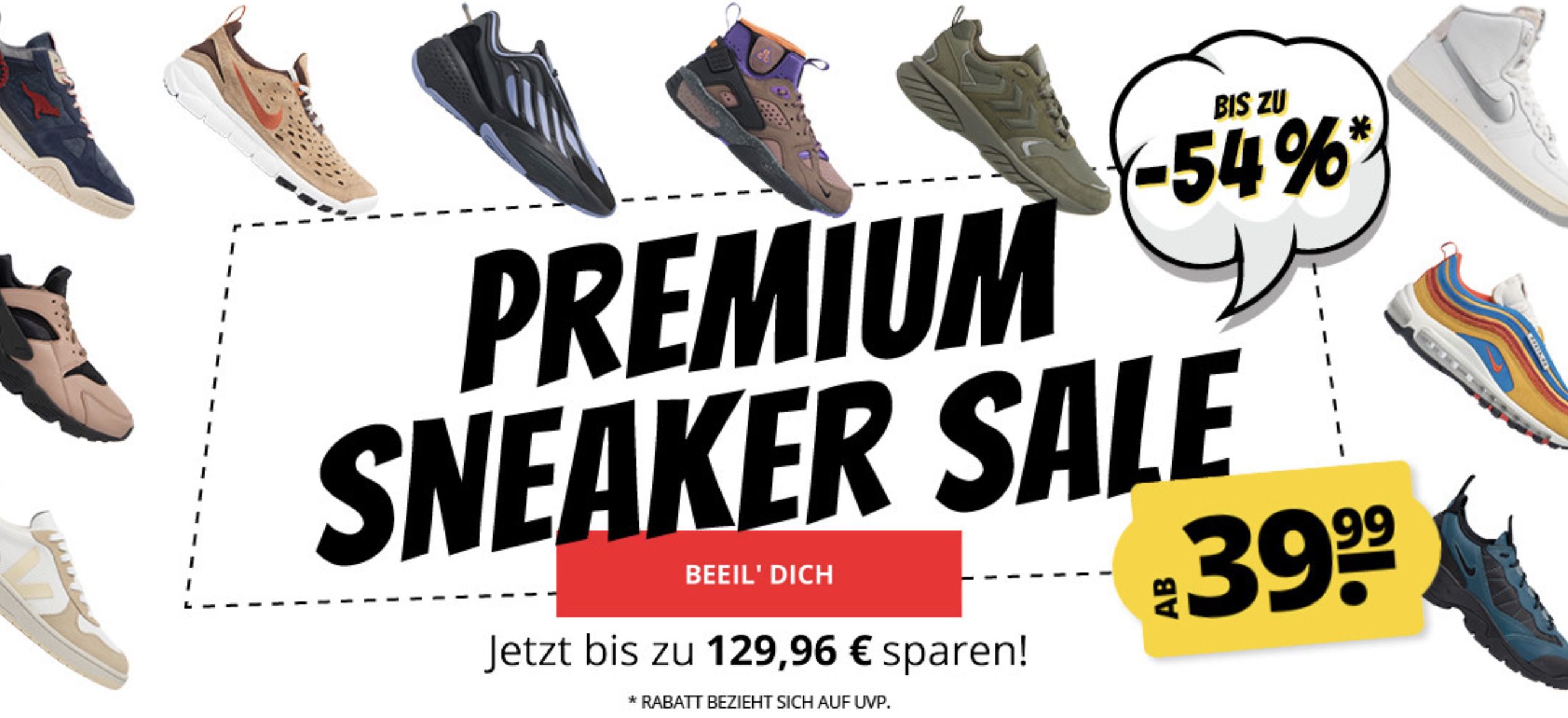 Premium Sneaker Sale bei SportSpar + 5€ Gutschein