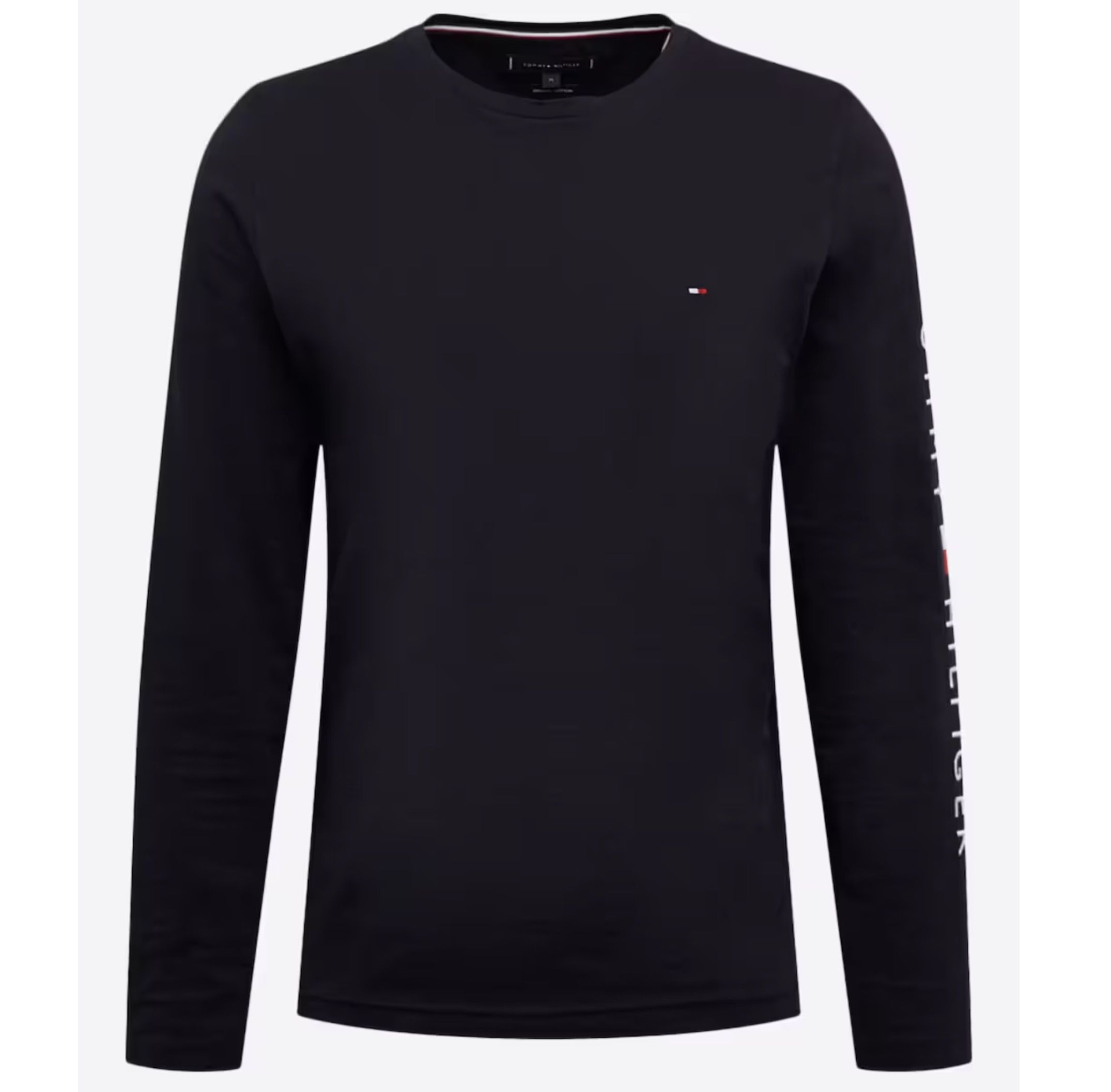 Tommy Hilfiger Longsleeve Logo Shirt in Dunkelblau für 41€ (statt 48€)