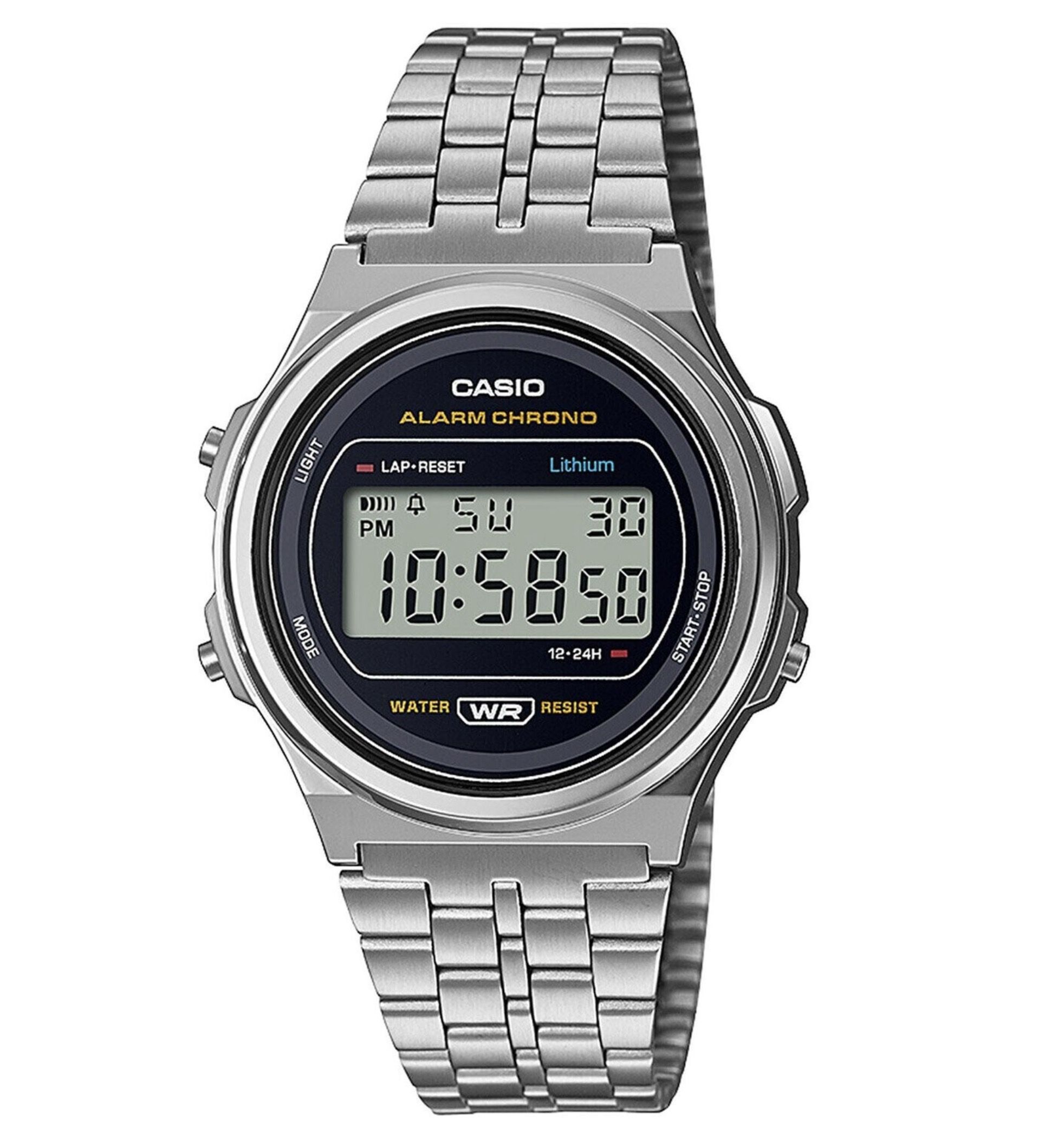 Casio Collection Vintage Unisex Digital Uhr mit Edelstahl Armband für 27,30€ (statt 39€)