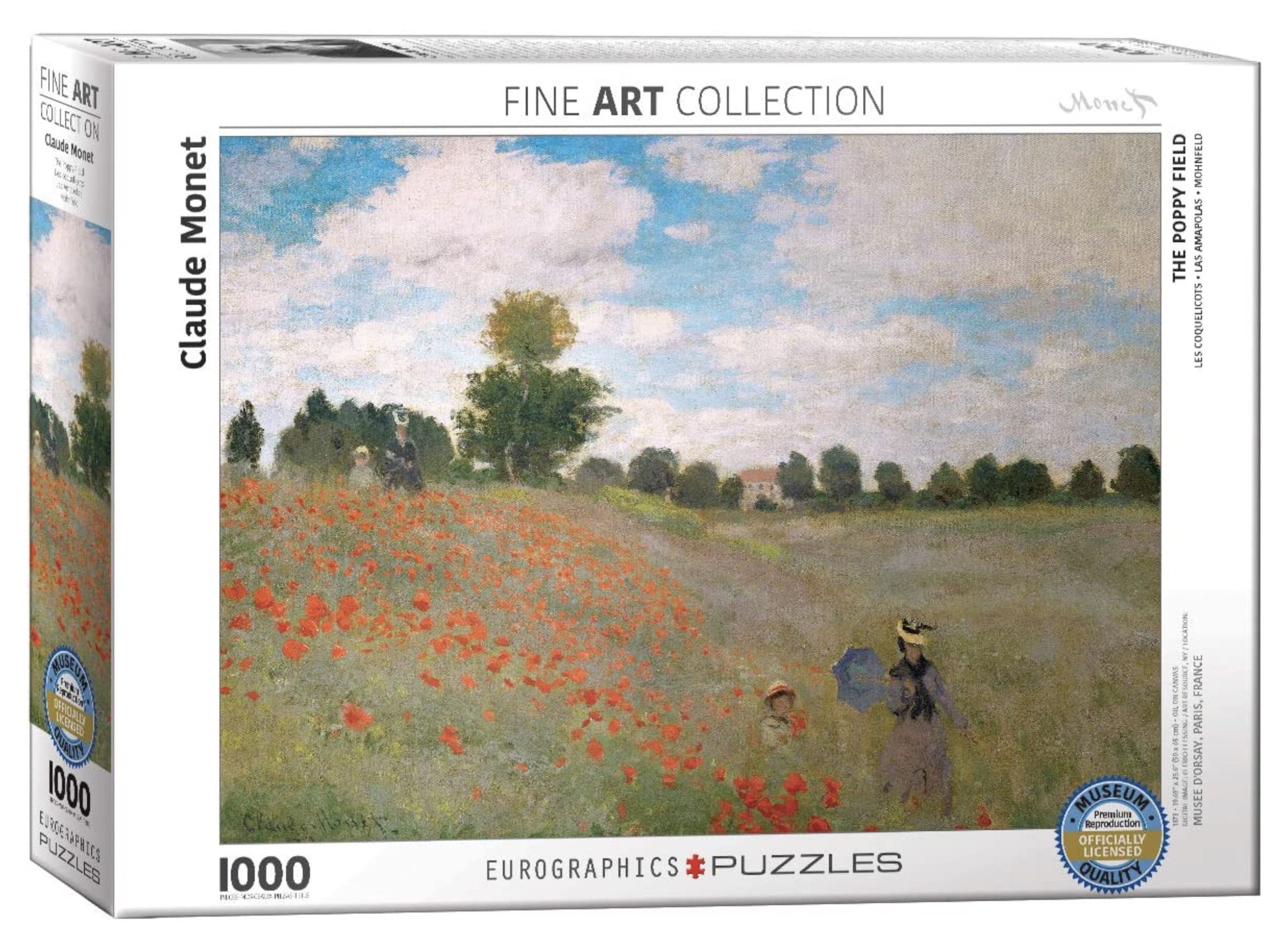 Eurographics Puzzles Claude Monet: Das Mohnfeld für 7,99€ (statt 15€)   Prime