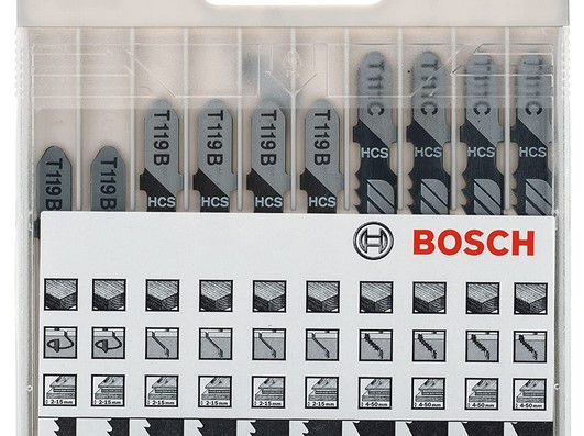 Bosch Professional 10 tlg. T Stichsägeblatt Set für 6,78€ (statt 12€)  prime