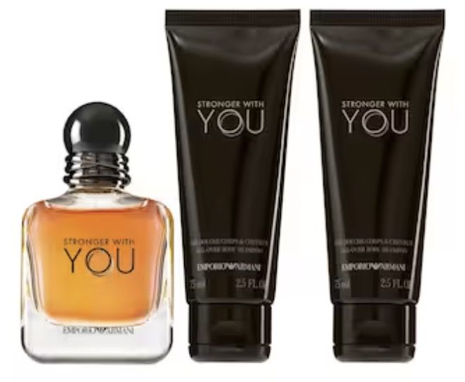 Emporio Armani Stronger with You EdT (50 ml) + 2x 75ml Duschgel für 43,65€ (statt 54€)