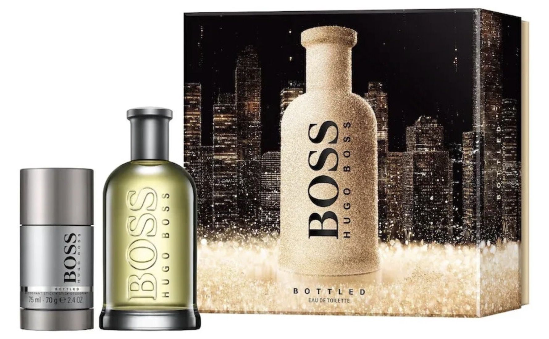 Hugo Boss Bottled EdT 200ml + Deostick 75ml für 62,99€ (statt 77€)