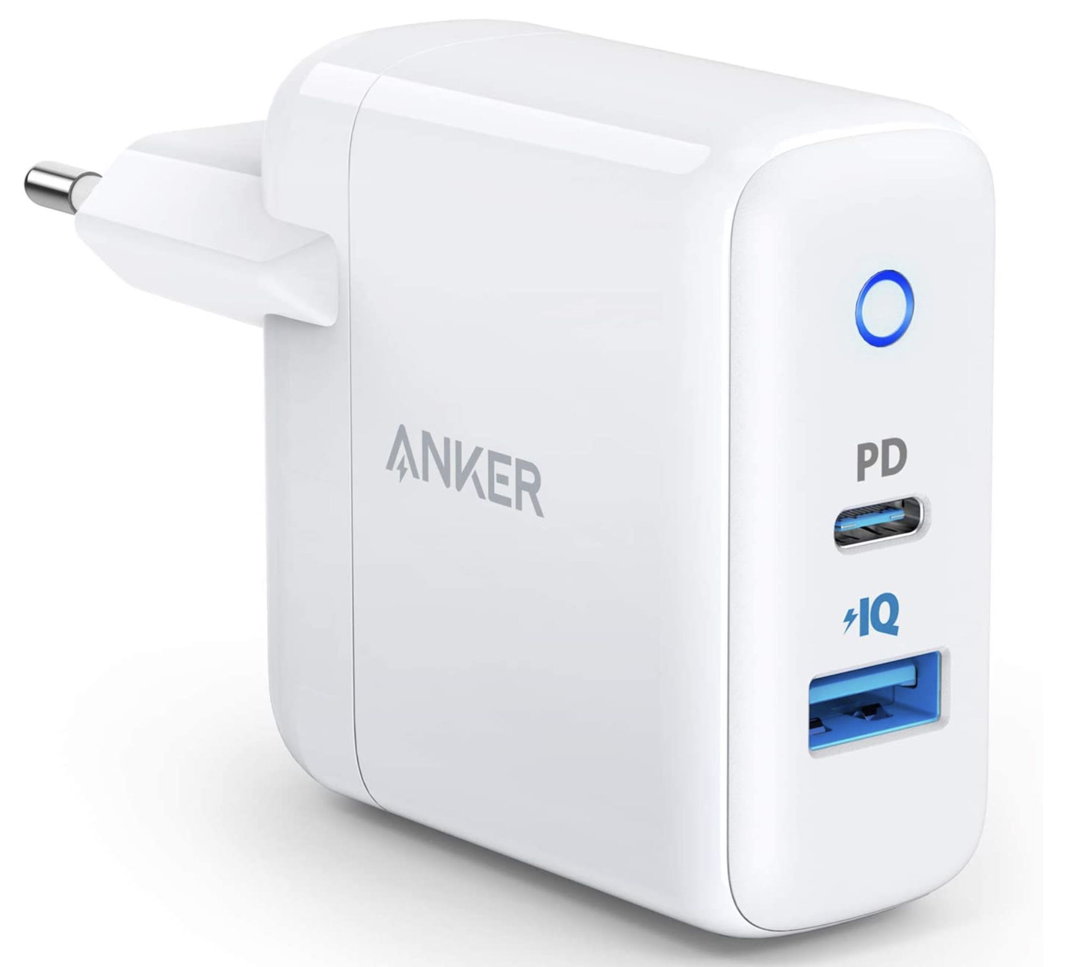 Anker PowerPort PD 2 Wandladegerät 30W Dual Port für 16,49€ (statt 23€)