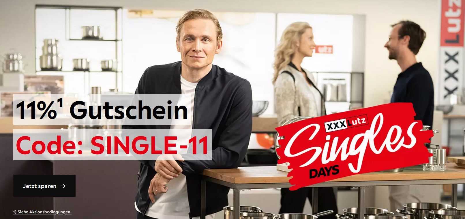 XXXLutz Singles Day 11% auf fast alles