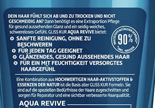 Gliss Kur Shampoo Aqua Revive für 1,27€ (statt 3€)