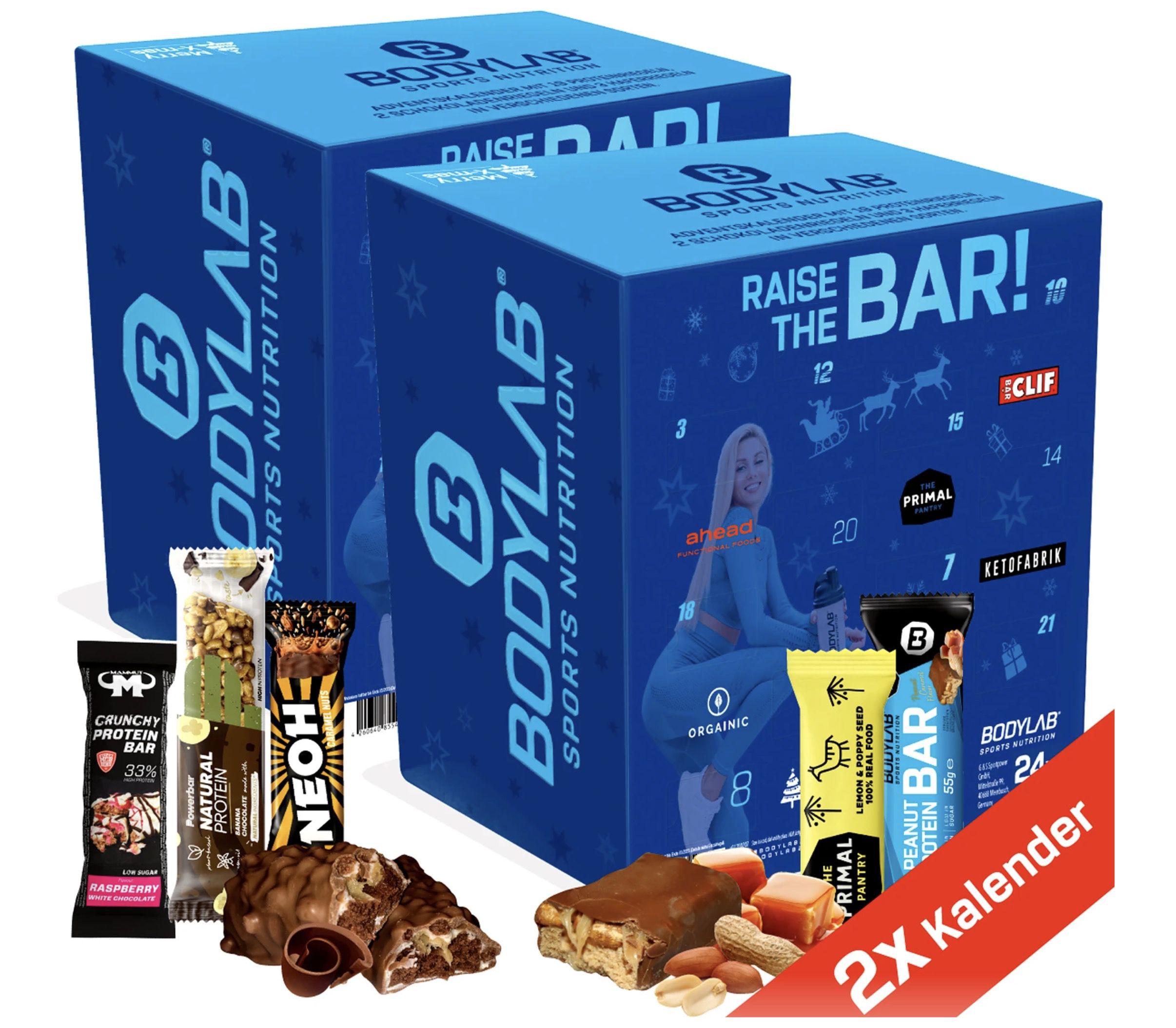 2x Bodylab24 Protein Riegel Adventskalender 2022 für 55,58€ (statt 65€)