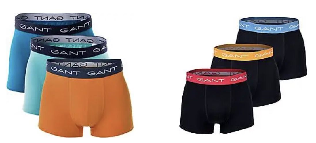 3er Pack GANT Boxershorts in Restgrößen für je 24,76€ (statt 33€)