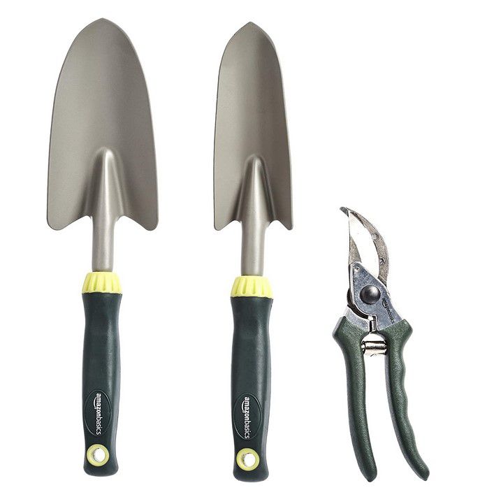 Amazon Basics   3 teilig Gartenwerkzeug Set für 3,33€ (statt 13€)  prime