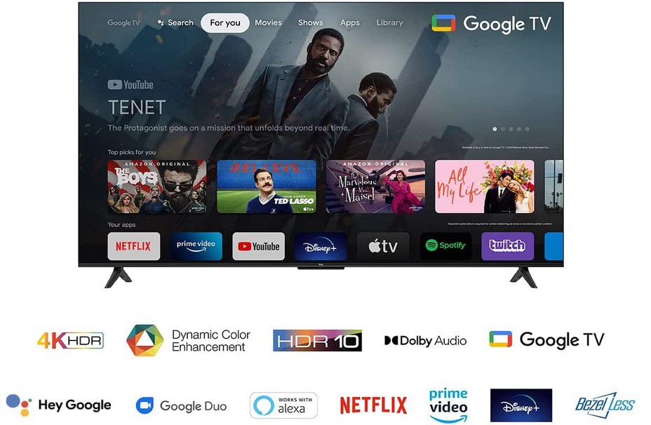 TCL 65P639 65 Zoll UHD smart Google TV mit HDMI 2.1 für 449€ (statt 500€)