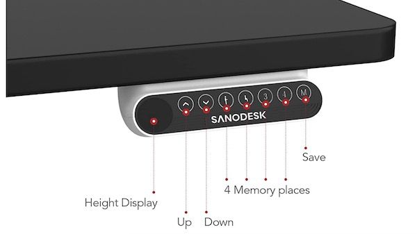 SANODESK EQ höhenverstellbares Tischgestell mit Memory Steuerung für 247,49€ (statt 300€)