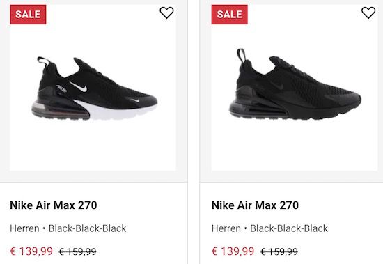 Bis zu 30% Rabatt auf Nike Air Max 90 & Nike Air Huarache bei Sidestep