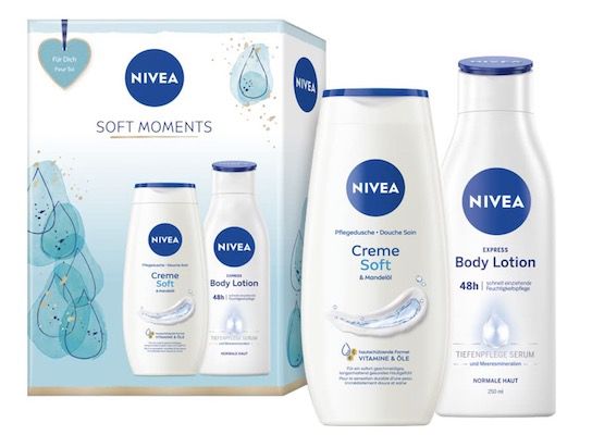 NIVEA Soft Moments Geschenkset für 3,64€ (statt 5,43€)   Prime