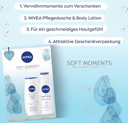 NIVEA Soft Moments Geschenkset für 3,64€ (statt 5,43€)   Prime
