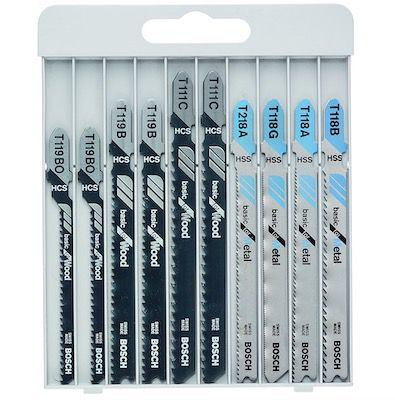 Bosch Professional 10tlg. Stichsägeblatt Set Basic (Holz & Metall) für 7,09€ (statt 12€)