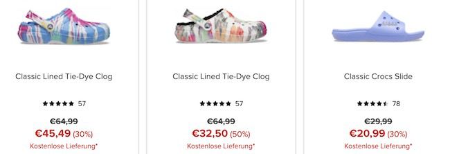 Crocs Cyber Week Sale bis  60% + 10% Extra Rabatt   z.B. BAYA CLOG für nur 18€