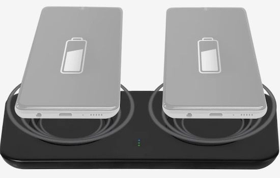 VIVANCO Dual Wireless Fast Charger (2 x 10W) für 22,99€ (statt 45€)