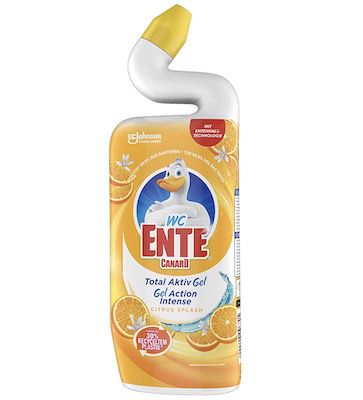 WC Ente Total Aktiv Gel Flüssiger WC Reiniger Citrus Splash für 1,76€ (statt 2,29€)   Prime Sparabo