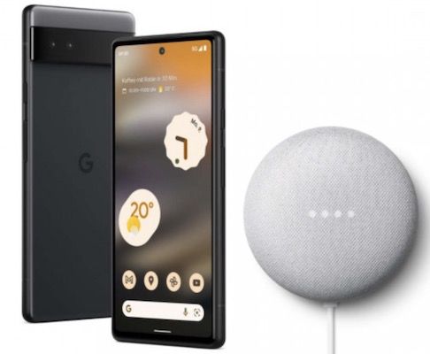 Google Pixel 6a mit 128 GB + Google Nest Mini für 319,95€ (statt 364€)