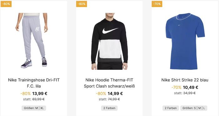 🔥 Geomix Black Friday Sale mit mind. 70%   z.B. Nike Trainingsjacke 26,99€ (statt 35€)