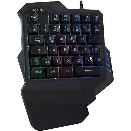 LogiLink ID0181 Einhand Gaming Tastatur für 12,76€ (statt 17€)   Prime