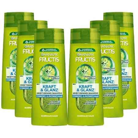 6er Pack Garnier Fructis Shampoo Kraft &#038; Glanz, je 250ml ab 11,80€ (statt 14€) &#8211; Prime Sparabo