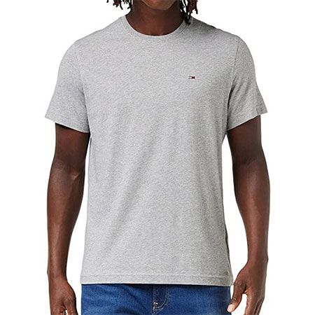 Tommy Hilfiger Crew T Shirt in Grau für 16,72€ (statt 21€)   Prime