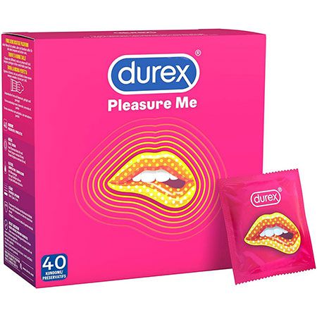 💕 40er Pack Durex Pleasure Me Kondome mit Rippen und Noppen ab 19,59€ (statt 25€)