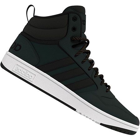 adidas Hoops 3.0 Mid WTR Sneaker in dunkelgrün 35,99€ (statt 53€)