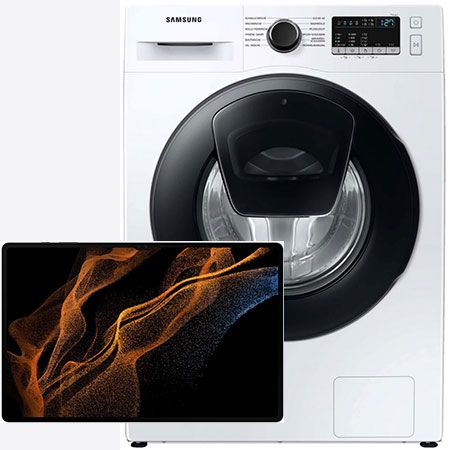 Samsung Galaxy Tab S8 Ultra 256GB + Samsung WW4500T Waschmaschine für 999€ (statt 1.559€)