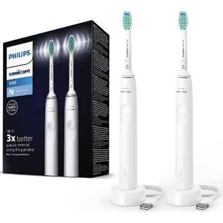 Philips Sonicare 3100 Series (HX3675/13) Schallzahnbürste Doppelpack für 47,99€ (statt 64€)