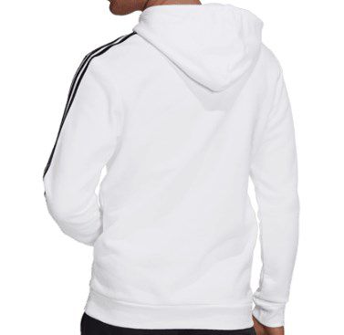 adidas Hoodie 3 Stripes Fleece in Weiß für 29,99€ (statt 45€)
