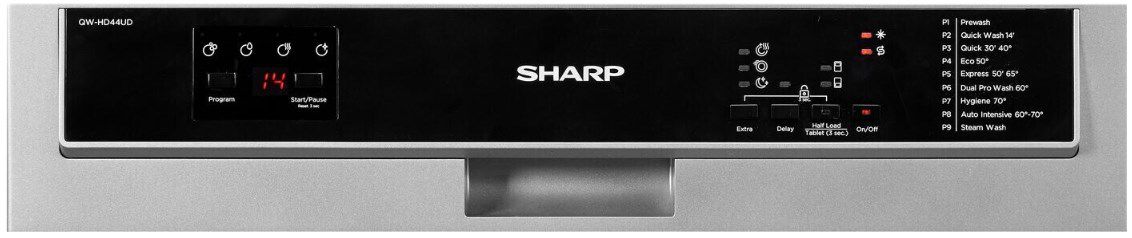 SHARP QW HD44UD DE unterbaufähiger Geschirrspüler für 406,90€ (statt 479€)