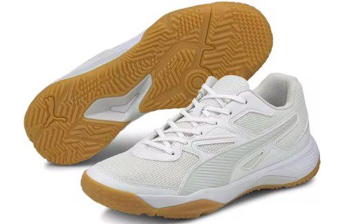 Puma Hallenschuhe Solarflash in Weiß für 26,98€ (statt 60€)