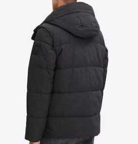 Tom Tailor Steppjacke in Schwarz mit Kapuze für 109€ (statt 152€)