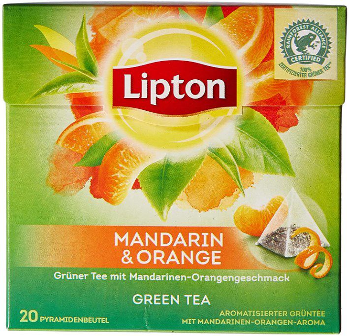 36g Lipton Grüner Tee Mandarine Orange ab 1,43€ (statt 2,50€)   Sparabo