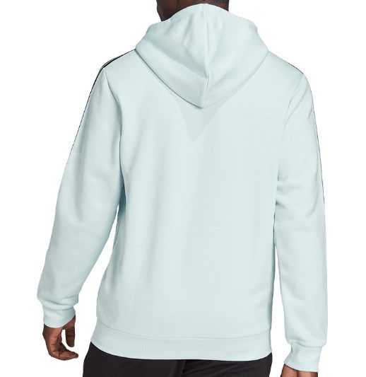 Adidas Essentials Fleece Logo 3S Hoodie in Hellblau für 35,99€ (statt 56€)