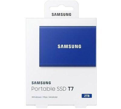 SAMSUNG Portable T7 externe SSD 2TB für 125€ (statt 155€) 1TB für 87,29€ (statt 103€)